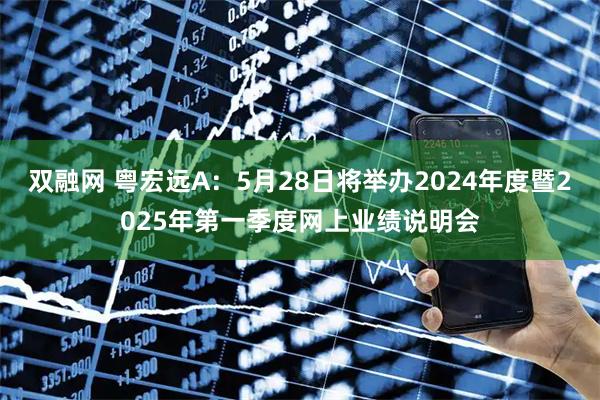双融网 粤宏远A：5月28日将举办2024年度暨2025年第一季度网上业绩说明会
