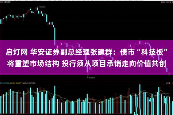 启灯网 华安证券副总经理张建群：债市“科技板”将重塑市场结构 投行须从项目承销走向价值共创