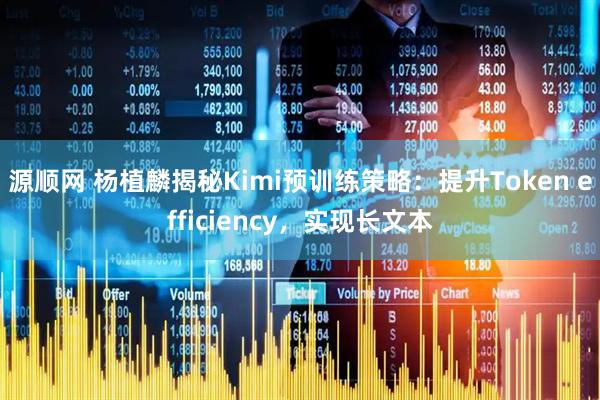 源顺网 杨植麟揭秘Kimi预训练策略：提升Token efficiency，实现长文本