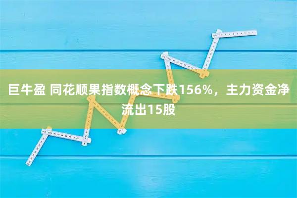 巨牛盈 同花顺果指数概念下跌156%，主力资金净流出15股